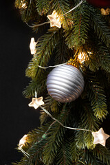 Christmas decorations closeup