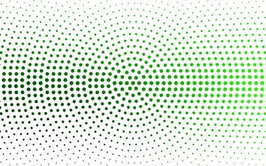 Light Green vector  background with bubbles.