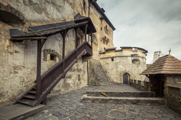 Fototapeta na wymiar The medieval Orava Castle, Slovakia, Europe.