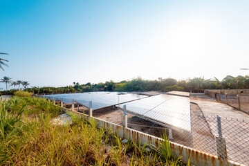 solar power plant on Be island at Ly Son, Ly Son island, Quang Ngai Province, Viet Nam