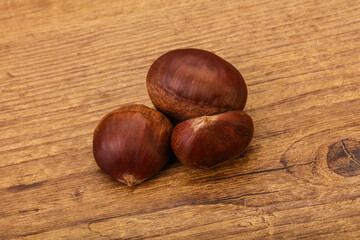 Organic natural sweet Chestnut heap