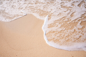 Fototapeta na wymiar abstract sand of beach and soft wave background
