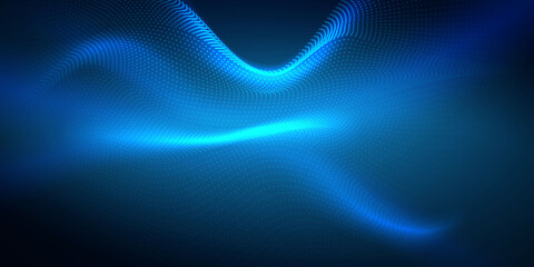 Abstract pattern and background poster with dynamic triangle. technology Particle Mist network Cyber security Vector illustration.