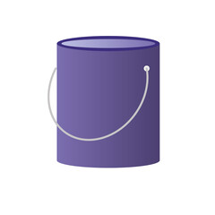paint pot bucket flat style icon