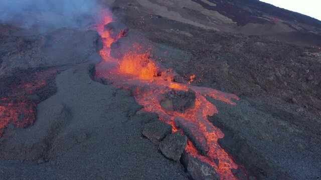 Eruption Piton de la Fournaise - 7 dec 2020
