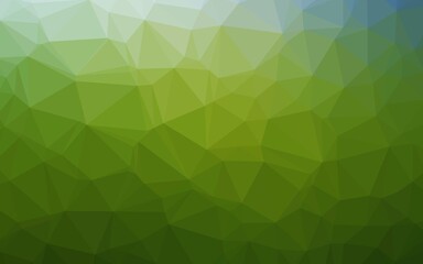 Light Green vector low poly texture. Creative illustration in halftone style with gradient. Template for a cell phone background.