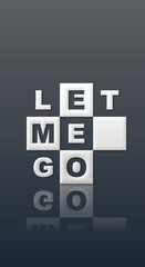 Let me go con sfondo colorato