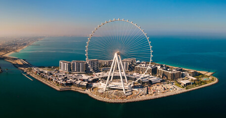 Ain Dubai reuzenrad op Bluewaters-eiland in Dubai, Verenigde Arabische Emiraten
