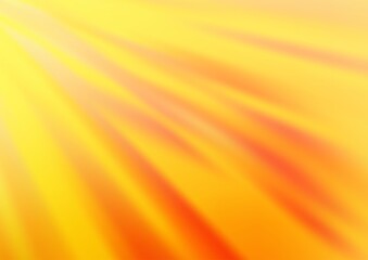 Light Yellow, Orange vector blurred bright background. Colorful illustration in abstract style with gradient. The best blurred design for your business.