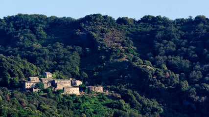 Fototapeta na wymiar Old village in Upper Corsica mountain