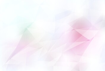 Light Pink, Yellow vector abstract polygonal template.