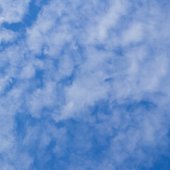 blue sky with beautiful natural white clouds
