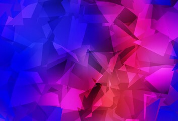 Fototapeta premium Dark Blue, Red vector abstract mosaic pattern.