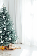 Interior Christmas tree pine decor gifts winter