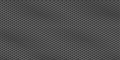 Silver metallic texture - Metal grid background, grey texture background hexagon
