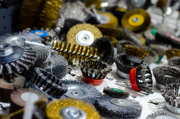 Different wire Brush, spindle flap brush, wire cup brush