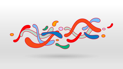 Motion wave graphic abstract vector background