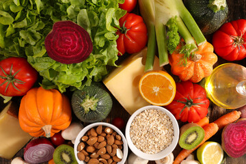 assorted of health food