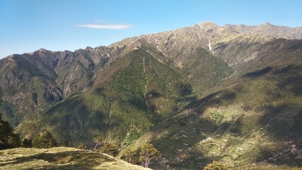 view of the mountains