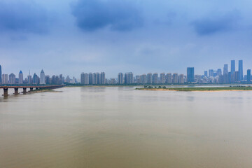 Fototapeta premium Urban Scenery of Nanchang New District,jiangxi,china