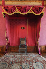  Parade room with throne under a baldachin in Zolochiv, Ukraine © havoc