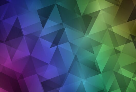Light Multicolor vector low poly background.