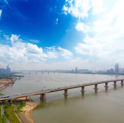Obraz premium Panoramic view of Nanchang, the capital of Jianxi