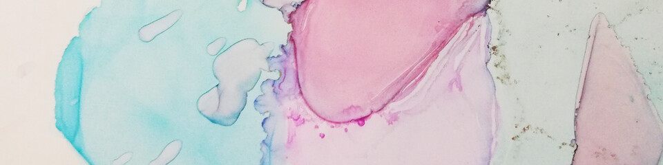 Watercolor Splash.  Liquid Sky Picture.