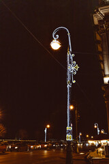 street lantern Christmas decorations glow magic light illumination