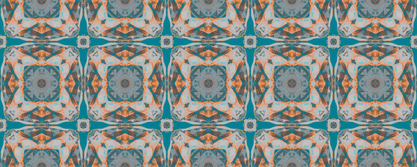 American Seamless Tile. Spain Graphic Texture.