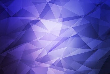 Light Purple vector gradient triangles template.