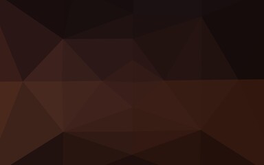 Dark Black vector polygonal pattern. A completely new color illustration in a vague style. Polygonal design for your web site.
