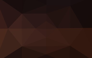 Fototapeta premium Dark Black vector polygonal pattern. A completely new color illustration in a vague style. Polygonal design for your web site.