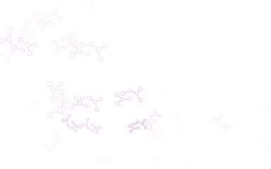 Obraz premium Light Purple, Pink vector pattern with artificial intelligence network.
