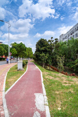 Obraz premium walkway in the modern city