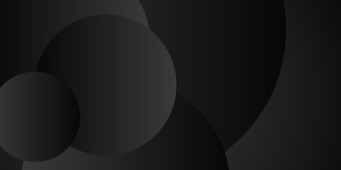 Abstract black background with white circle rings. Digital future technology concept. vector illustration. 