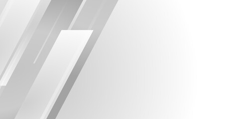 Abstract white square shape with futuristic concept background