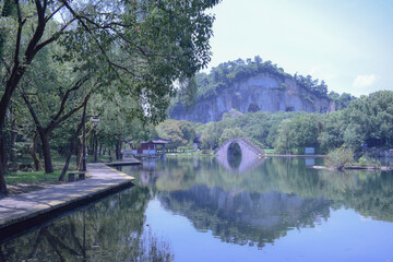 Obraz premium china landscape, oriental, bridge, asia