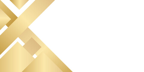 White and gold modern abstract background for presentation design
