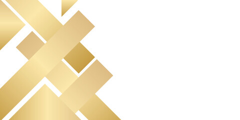 White and gold modern abstract background for presentation design