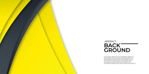 Abstract technology template geometric diagonal overlapping separate contrast yellow and black background.