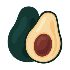 avocados fresh vegetable healthy food icon