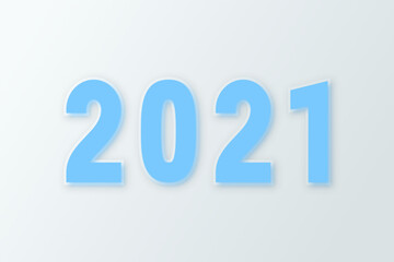 2021 - 3D blue concept