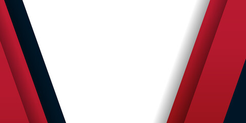 Red, black and white geometric tech abstract presentation background 