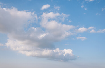 Sky background with abstract cloud.