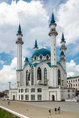 Fototapeta na wymiar The Kul Sharif Mosque -- one of the largest mosques in Russia