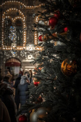 christmas tree in the city