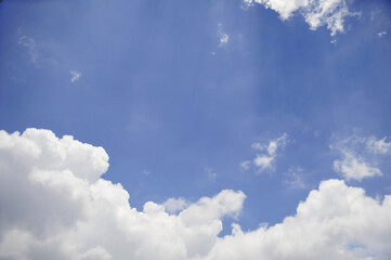 Big cloud on the blue sky