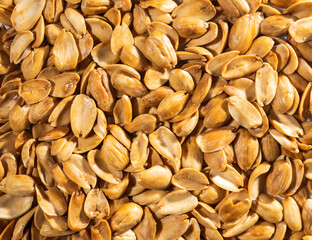 Sliced baked almonds, healty food.