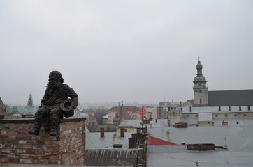 view of the hall in the city